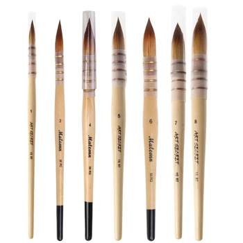 Artist Paintbrushes Couplets Brush Pen Nylon Hair for Kids Adults D5QC