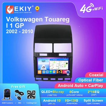 EKIY T7 For Volkswagen Touareg I 1 GP 2002 - 2010 Car Radio Multimedia Video Player Navigation stereo GPS Android 10 No 2din DVD