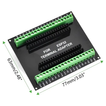 ESP32 Breakout Board GPIO 1 į 2 suderinamas su NodeMCU-32S Lua 38Pin GPIO išplėtimo plokštė
