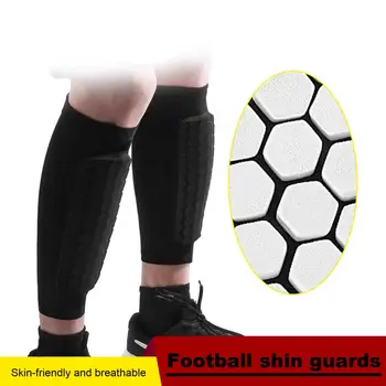 Futbolas Antblauzdžiai Smūgius sugeriančios kompresinės kelnės Elastinė kompresinė blauzdos rankovė su korio pagalvėlėmis jaunimui futbolui