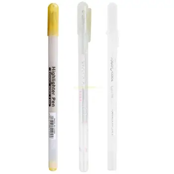 Glitter Gel Pen 3 Colors Fluorescent Color Gel Gel Pen 3D Jelly Gel Pen piešimui