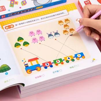 Matematinis mokymas Ankstyvojo ugdymo knyga Rašiklio kontrolė Vaikų tapyba Smegenų vystymasis 2-6 metų vaikams 192 puslapiai