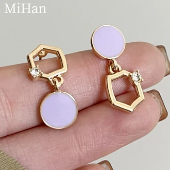 MiHan Fashion Jewelry 925 Sidabrinės adatos asimetriški auskarai 2023 Trend Nauji netaisyklingi auskarai moterims Moteriškos dovanos