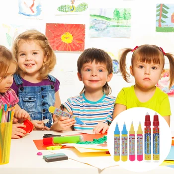 vanduo rašikliams žymekliai vaikų kilimėlis garų spalvos spalvos- 6vnt vandens teptuko rašiklis ne aplinkos apsauga dažymo medžiaginis rašiklis
