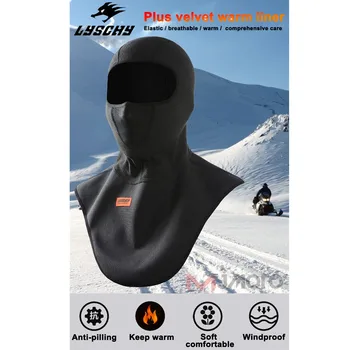 Žiemos motociklų vilnos terminė veido kaukė Balaclava Atsparus vėjui Laikykite šiltą Moto jojimo veido skydą Žiemos lauko sporto kaukės